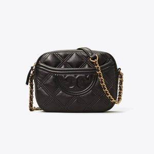 Tory Burch Fleming Soft Camera Bag - Black